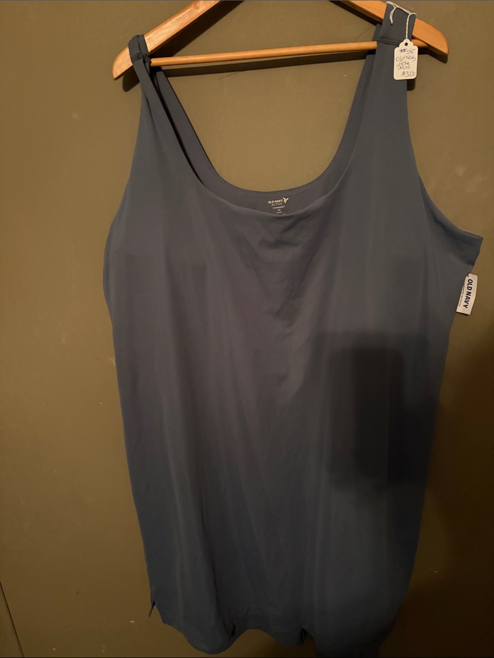 Old Navy Women’s Navy Scoop neck atheletic dress nwt 4x